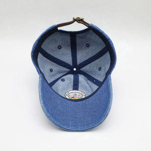 Wholesale Custom 6-Panel Baseball Caps Blank Cotton Adjustable Strapback Curved Brim Travel <b>Hat</b> for Men <b>Women</b> - Product Image 4