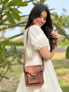 Western Style Genuine Leather Handmade Lightweight Single Strap Handbags New Arrival Shopping Bag Casual Stylish Hot Selling - Product Image 2