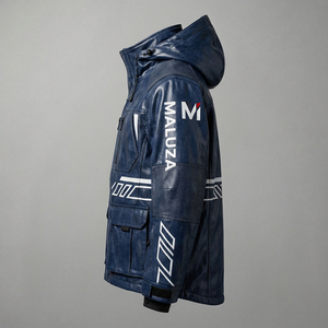 เสื้อแจ็คเก็ตกันลมมีฮู้ด โพลีเอสเตอร์ ระบายอากาศได้ดี เป็นมิตรกับสิ่งแวดล้อม พิมพ์โลโก้ได้ตามต้องการ สำหรับทุกเพศทุกวัย กันน้ำ สไตล์สตรีทแวร์ เสื้อโค้ทกันหนาวแบบทหาร - Product Image 3