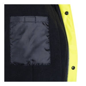 ผู้จัดจำหน่ายชุดป้องกันความปลอดภัยทุกขนาด เสื้อแจ็คเก็ตไมโครไฟเบอร์กันน้ำสะท้อนแสงสำหรับฤดูหนาว ทนทานสูง สำหรับงานบนถนน มองเห็นได้ชัดเจน MOQ ต่ำ - Product Image 5