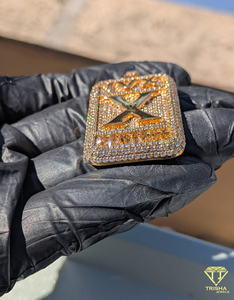 Handmade High End Pendant With Lab Grown Diamond Personalized <b>Name</b> Hip Hop Bling Jewelry <b>Necklace</b> - Product Image 4