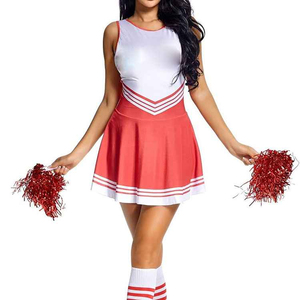 Service OEM en gros, uniformes de cheerleading pour femmes, style sportif moderne, coutures robustes, 100% polyester, imprimé par transfert thermique - Product Image 5