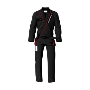 กิโมโน BJJ สีดำของผู้ชาย OEM พร้อมชุดเครื่องแบบ Ju Jitsu BJJ 100% พิมพ์ลายนกอินทรีและธงชุดแต่งกายสำหรับผู้ชาย - Product Image 5