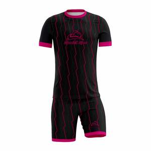 Uniformes de Fútbol Personalizados Premium para Adultos Unisex, 100% Poliéster, Manga Corta, Ligeros, Transpirables, con Logotipo Personalizado, OEM, ODM - Product Image 2