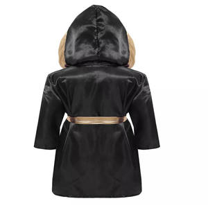 Professional Satin <b>Boxing</b> <b>Robe</b> Customized Embroidery Sublimation Gym <b>Boxing</b> Karate Performance Apparel - Product Image 4