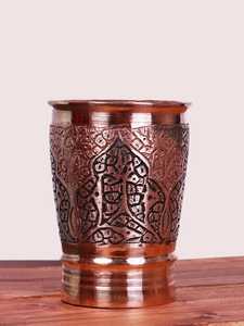 Radhe Enterprises Premium Quality Classic Eco-Friendly <b>Copper</b> Hammer <b>Cups</b> 250ml with Lids Customized Home Office - Product Image 3