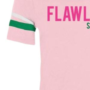 AKA V-Neck Tee Women Pink Gray Green Letters Cotton T-Shirt Casual Fashion Short Sleeve Greek Apparel Comfortable Summer <b>Top</b> - Product Image 3
