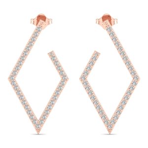REYES Trendy Design 925 Sterling <b>Silver</b> Moissanite <b>Dangle</b> Drop <b>Earrings</b> For Women Luxury Wedding Party Wear Fine Jewelry - Product Image 2