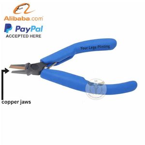 คีมปากแบนคุณภาพสูง QORVEX INSTRUMENTS ทำจากสแตนเลส ปากคีมหุ้มทองแดง ด้ามจับเคลือบทองแดง สำหรับทำเครื่องประดับ น้ำหนักเบา 1 - Product Image 4