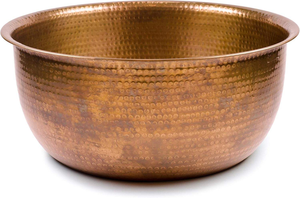 Elegante Cuenco de Cobre Martillado para Spa, Diseñado para Pedicura, Baño de Pies, Masajes y Tratamientos de Spa con un Acabado Brillante y Hermoso - Product Image 3
