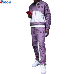 Conjunto Deportivo Personalizado de Chaqueta Cortavientos y Pantalones para Hombre, Color Verde y Blanco, con Cremallera Completa, Estilo Deportivo Informal - Product Image 3