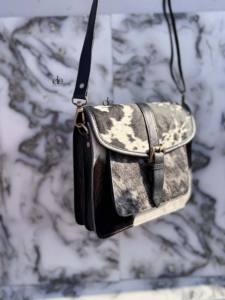 Nueva llegada de cuero de vaca real monedero elegante Casual Sling Bag para mujeres de cuero occidental de las mujeres Usos bolsos - Product Image 2