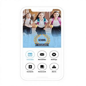 Solución de Desarrollo de Aplicaciones Móviles para la Gestión Escolar Avanzada para Android e iOS con Panel de Control para Estudiantes, Profesores y Administradores - Product Image 2