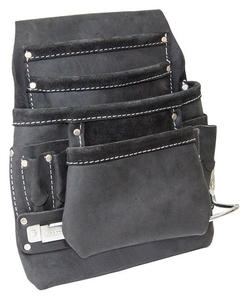 PU <b>Leather</b> Electrician's <b>Tool</b> Pouch: Antique black Rivets, 3" Belt LoopOpens in a new window or tab Brand New - Product Image 1