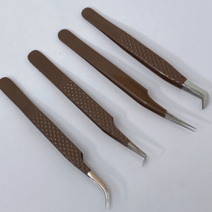 Juego de Pinzas para Pestañas de Acero Inoxidable, Pinzas Puntiagudas e Inclinadas para Extensión de Pestañas - Product Image 3