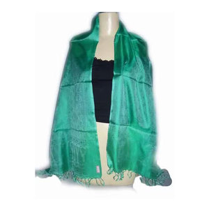 Buy Polyester Indian Twill Silk Scarf Long Jacquard Logo Stole for Summer and Winter Customizable Fans Scarf Online Shopping - Product Image 3