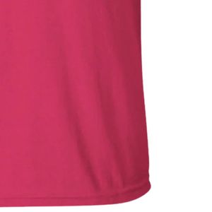 เสื้อเชิ้ตปักลายผู้หญิง สีชมพูสดใส แขนสั้น คอกลม พร้อมตราสัญลักษณ์สีสันสดใสที่อก เสื้อผ้าฝ้ายลำลอง แฟชั่นทันสมัย - Product Image 3