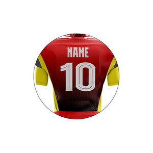 Maillot de football tendance sublimé, coupe courte, design d'équipe personnalisé, maille respirante avec broderie, grandes tailles et option rembourrée - Product Image 2