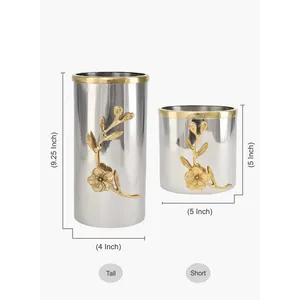 Luxury Wedding Decorative Stainless Steel Iron Handmade Eco-Friendly Coastal Design Flower <b>Vase</b> for Premium Celebration Styling - Product Image 3