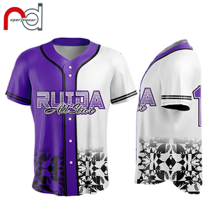 Maillots de baseball personnalisés à impression sur mesure, tenues de baseball pour hommes, uniformes de baseball par sublimation - Product Image 4