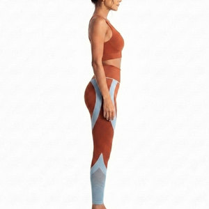 Ensemble de sport côtelé sans couture tendance pour femme – Tenue de sport douce et extensible pour le fitness, l'exercice, l'entraînement, le yoga et les séances de gym - Product Image 6