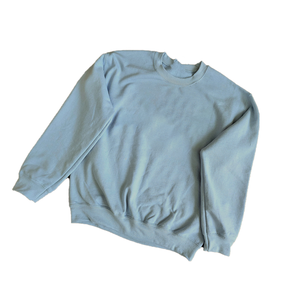 Premium Greek Letter Women Sorority Sky Blue Sweatshirt 100% Cotton Applique Embroidery Crewneck Oversized Winter Casual Gear - Product Image 6