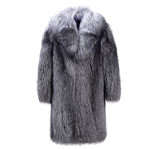 Winter <b>Long</b> Faux Fur Coat <b>Long</b> Faux fox Fur Plus Sizes Coat <b>Men</b> Fur <b>Jacket</b> - Product Image 1