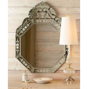 Elegant Venetian Baroque Antique Wall Mirror Decorative| Glass Mirror with Premium Ornate Frame for Living Room Bedroom Decor - Product Image 1