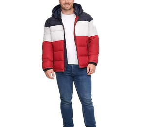 Custom Style Men's Hooded <b>Winter</b> Puffer <b>Jacket</b> <b>Waterproof</b> Windproof Breathable Long Sleeve Customizable Wholesale Sale - Product Image 2