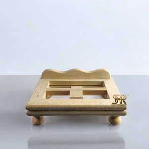 Support de livre en bois écologique artisanal, réglable, pliable, moderne, pour la lecture, les livres de cuisine, le Coran - Product Image 2