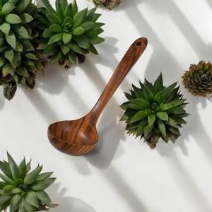 Juego de Tenedores para Ensalada y Cucharas para Servir de Madera con Mango Incrustado, Ecológico, Utensilios de Cocina Modernos para el Hogar, Cubertería para la Mesa - Product Image 3