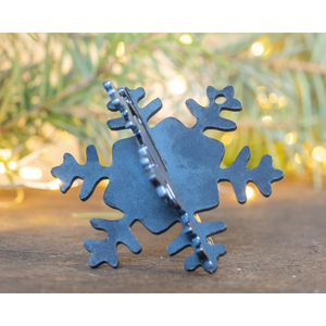 Hot Selling High Quality Personalized Snowflake Christmas <b>Stocking</b> <b>Holder</b> Festive Metal Gifts Customized Size Shape And Color - Product Image 2