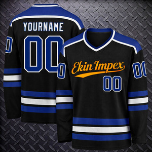 Maillot de hockey sur glace personnalisé avec logo, équipement de hockey en gros, combinaison de hockey, veste longue, maillot de hockey 100 % polyester - Product Image 1