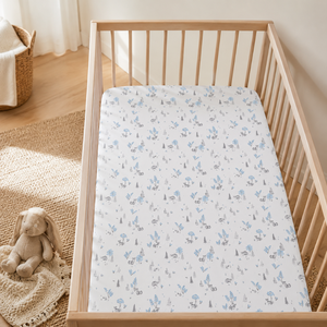 Organic Cotton Custom Crib Sheet Bedding | Private Label Nursery Fitted Mattress Cover Soft Breathable Baby Sheet Set OEM Supply - Product Image 1