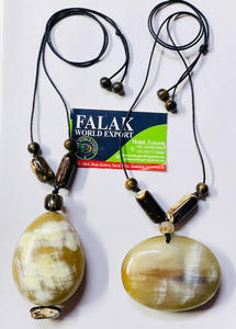 High Quality Wholesale Natural Buffalo Horn Long Chain Necklace for Women Natural Ox Horn Fashion Accessories - Product Image 5