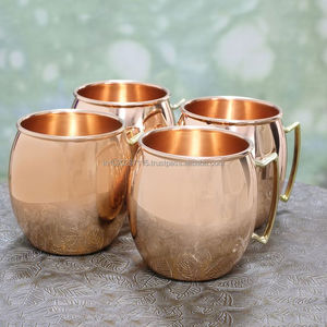 Tazas de cobre de aspecto tradicional hechas a mano con atención al detalle que ofrecen una opción de bebida elegante y duradera - Product Image 4