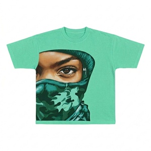 T-shirt personnalisé en coton délavé style streetwear, coupe oversize vintage noire pour homme, vente en gros - Product Image 3