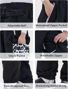Pantalones de nieve personalizados en venta a precio económico, pantalones impermeables para esquí de invierno para hombres y mujeres, ropa transpirable para snowboard al por mayor. - Product Image 5