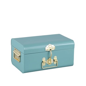 Caja de Almacenamiento Metálica Decorativa Grande, Diseño Europeo Vintage, Duradera y Sostenible, Unicorn Handicrafts - Product Image 2