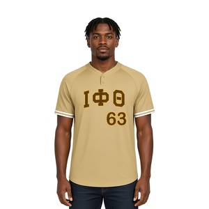 Iota Phi Theta Neutral <b>Men</b>’s Baseball Jersey 1963 Greek Letter Short Sleeve <b>Henley</b> Neck Fraternity Sports Casual Campus Teamwear - Product Image 1