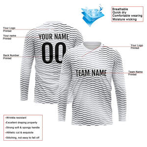 Camiseta de Manga Larga con Cuello Redondo y Logotipo Personalizado para Hombre y Mujer, 100% Algodón, Ropa de Trabajo de Punto para Primavera y Otoño - Product Image 2