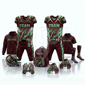 Ventes en gros de maillots et uniformes de football américain personnalisés, respirants, anti-transpiration, séchage rapide, options grandes tailles - Product Image 3