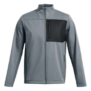Chaqueta Softshell Negra para Hombre con Cuello Alto, Cortavientos, Cierre de Cremallera, Estilo Casual para Otoño, Corte Regular, Colección 2026 - Product Image 2