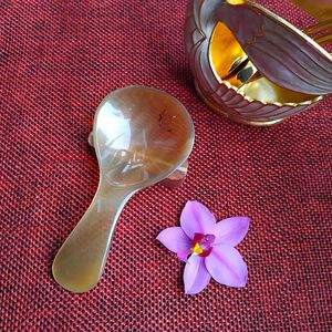 Cuillères à thé classiques en corne de buffle véritable, polies miroir, écologiques, avec long manche, et cuillères à salade pour les fêtes - Product Image 6