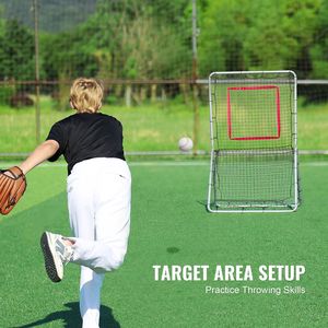 Rete di Rimbalzo per Baseball e Softball 3,5 x 6 Piedi, Attrezzatura di Allenamento per Fielding e Pitching per Giocatori di Baseball e Softball - Product Image 1