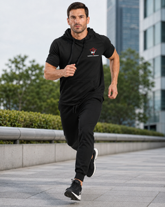 Conjunto Deportivo Unisex al por Mayor con Sudadera con Capucha y Pantalones Jogger, Logotipo Personalizado, Ropa Deportiva de Verano para Entrenamiento al Aire Libre - Product Image 6