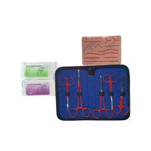 Kit de herramientas de práctica de sutura de piel modelo de entrenamiento de Escuela de Medicina estudiantes de medicina Kit de práctica de sutura de disección de acero inoxidable - Product Image 1