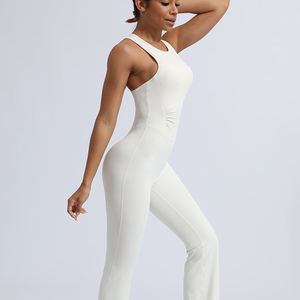 Mono Deportivo de Dos Piezas sin Mangas de Alta Calidad para Mujer, Ajustado, hasta la Rodilla, Ecológico, de Secado Rápido, para Correr, Gimnasio y Yoga - Product Image 4