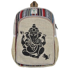 Sac à dos promotionnel en coton et chanvre - Product Image 1