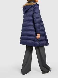 Nouvelle veste matelassée courte à capuche réversible pour femme, taille haute, avec fermeture éclair, logo, pliable et portable, collection hiver 2019 - Product Image 2